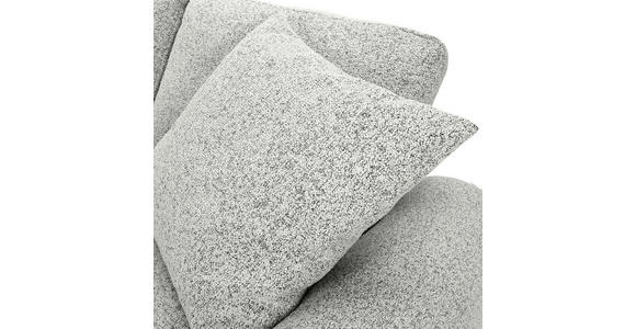 Ecksofa mit Funktion Creme Flachgewebe Zierkissen, Rückenkissen, Bettkasten, Schlaffunktion, Rücken echt, Liegefläche im Originalstoff  - Creme/Schwarz, KONVENTIONELL, Kunststoff/Textil (190/277cm) - Carryhome