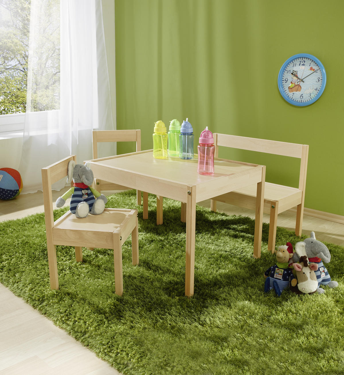 DĚTSKÁ SEDACÍ SOUPRAVA jádrový buk,  - jádrový buk, Basics, dřevo - My Baby Lou
