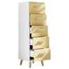 MIDISCHRANK 30/100/30 cm  - Honigeiche/Weiss, Modern, Holzwerkstoff/Kunststoff (30/100/30cm) - MID.YOU
