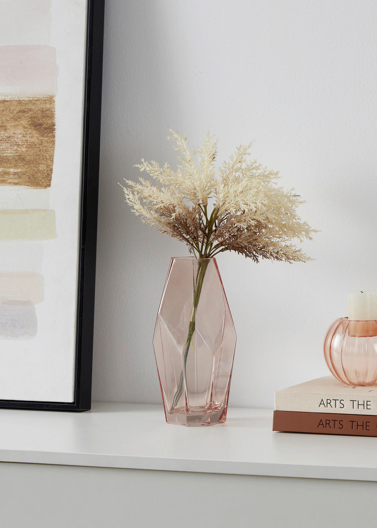 VASE  - Pink, LIFESTYLE, Glas (9/21cm)