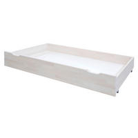 BETTKASTEN 152/16/63 cm Weiß  - Weiß, Natur, Holz/Kunststoff (152/16/63cm) - Carryhome