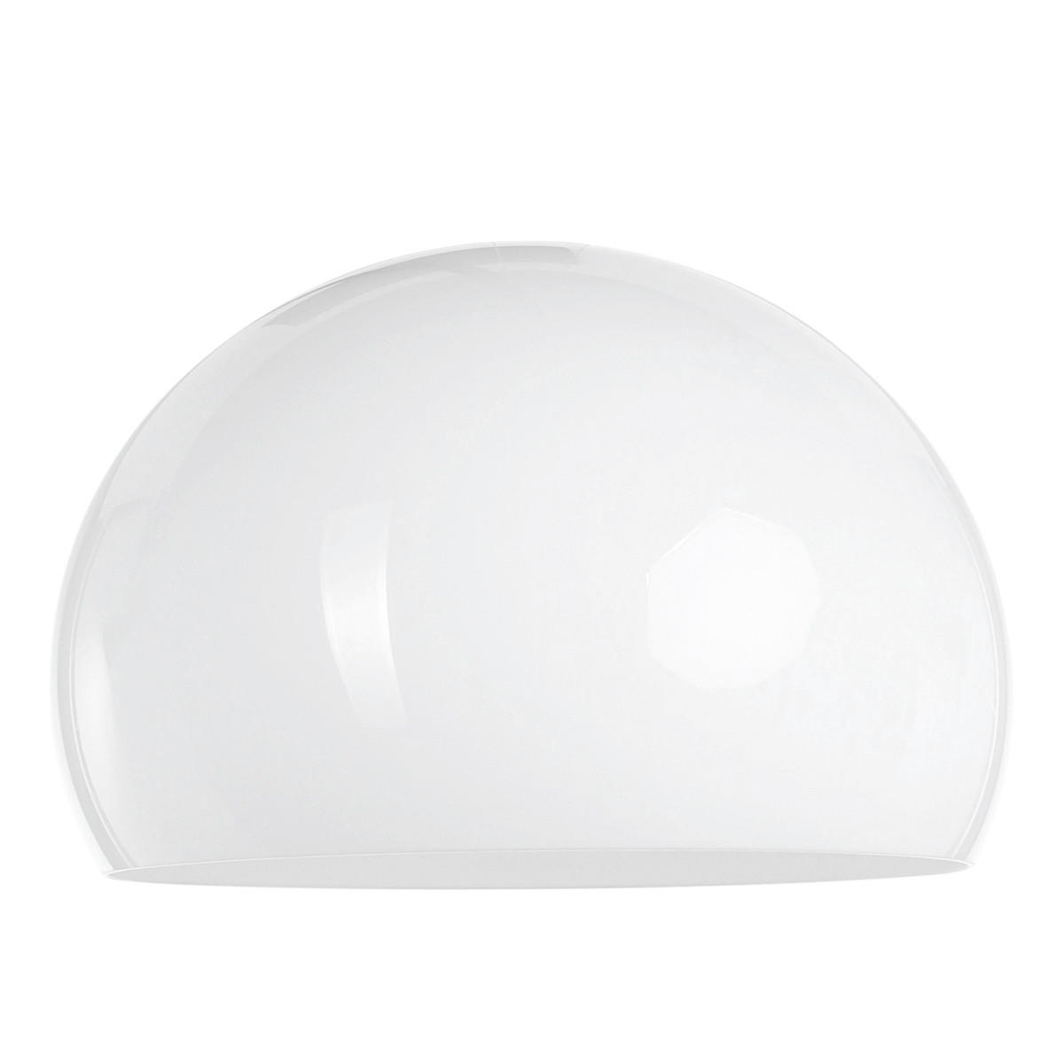LEUCHTENSCHIRM 38/24 cm   - Weiß Hochglanz, Design, Kunststoff (38/24cm)