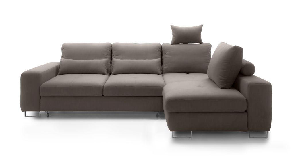 UGAONA GARNITURA moka  - moka, Dizajnerski, tekstil/metal (188/260cm) - Hom`in