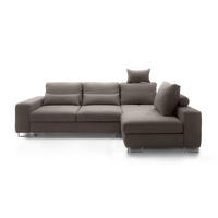 UGAONA GARNITURA moka  - moka, Dizajnerski, tekstil/metal (188/260cm) - Hom`in