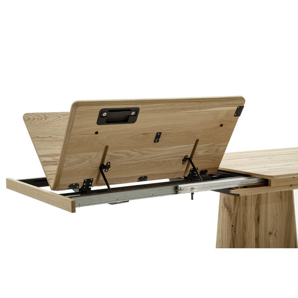 ESSTISCH in Holz, Metall 190/100/75 cm  - Eichefarben/Anthrazit, Design, Holz/Metall (190/100/75cm) - Schöner Wohnen