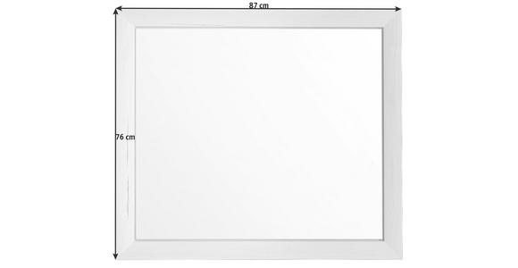 SPIEGEL 87/76/2,5 cm - Weiß, LIFESTYLE, Glas/Holzwerkstoff (87/76/2,5cm) - Hom`in