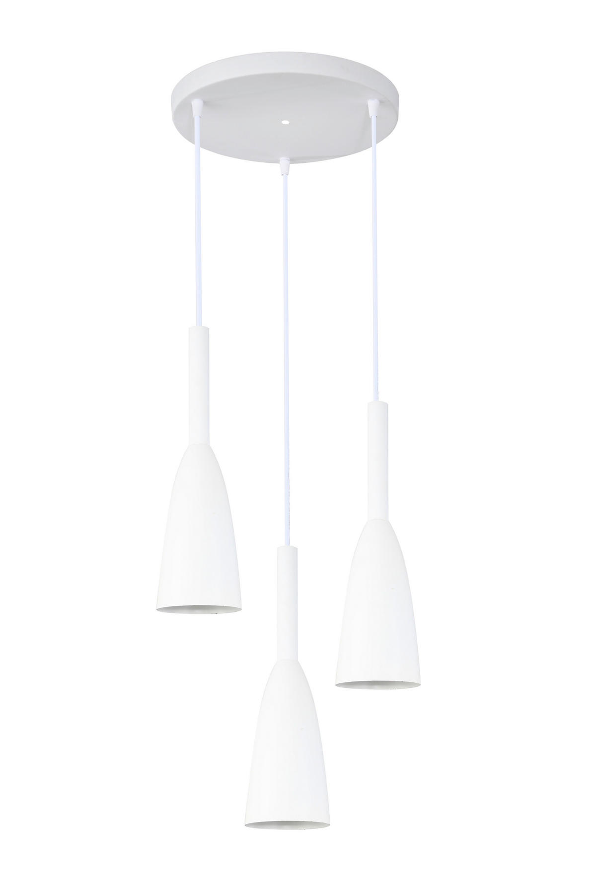 HÄNGELEUCHTE 30/100 cm    - Weiss, Basics, Metall (30/100cm)