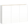 HÄNGESCHUHSCHRANK GW-Libbiano  in 138/87/25 cm  - Weiss/Eichefarben, Design, Holzwerkstoff (138/87/25cm)
