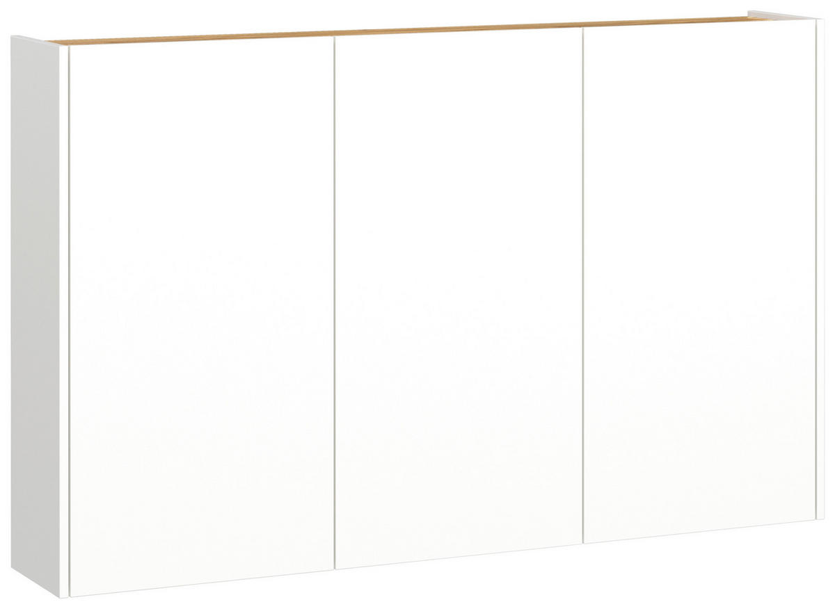 HÄNGESCHUHSCHRANK Weiß, Eichefarben  - Eichefarben/Weiß, Design, Holzwerkstoff (138/87/25cm)
