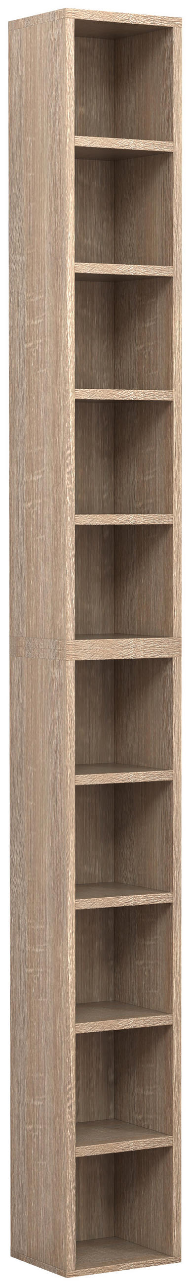 CD-REGAL Sonoma Eiche  - Sonoma Eiche, Design, Holzwerkstoff (40/94/17cm) - MID.YOU