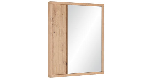 WANDSPIEGEL 76/86/5 cm    - Eichefarben, Design, Glas/Holzwerkstoff (76/86/5cm) - Xora