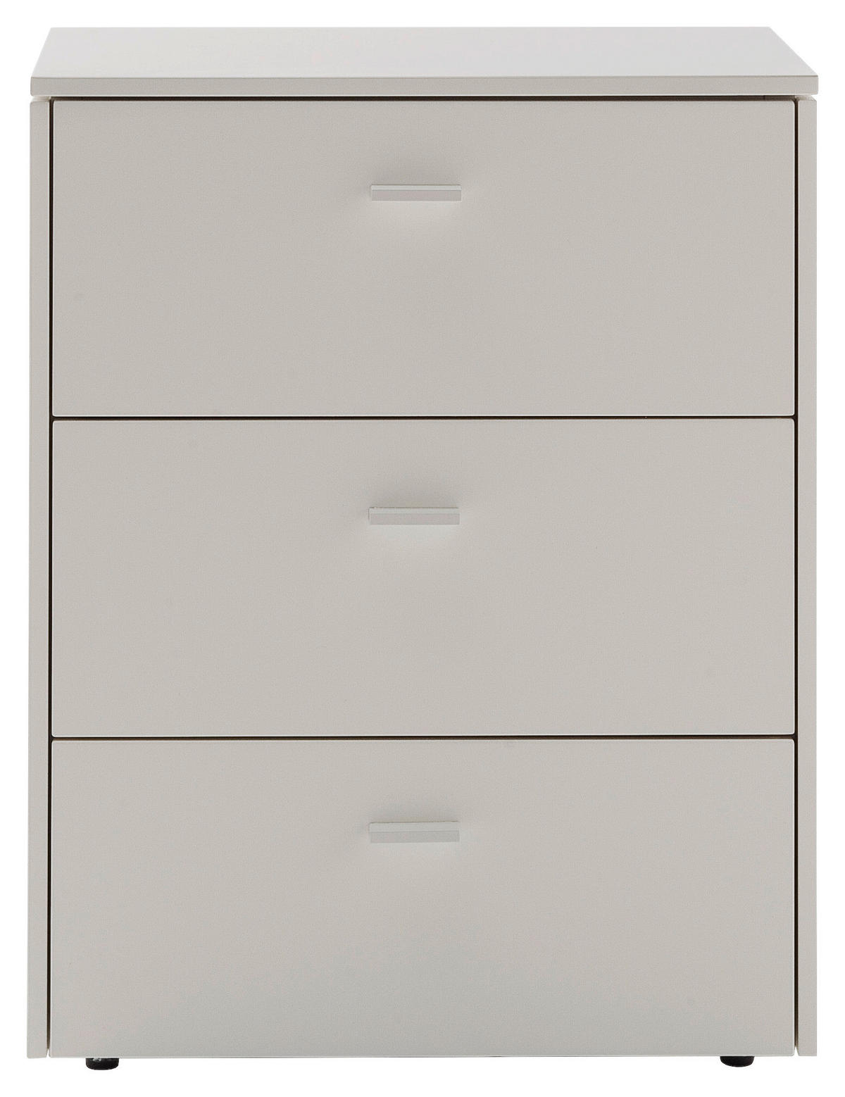 NACHTSCHRANK 54/52/45 cm  - Schwarz/Grau, Design, Holzwerkstoff (54/52/45cm) - Schöner Wohnen