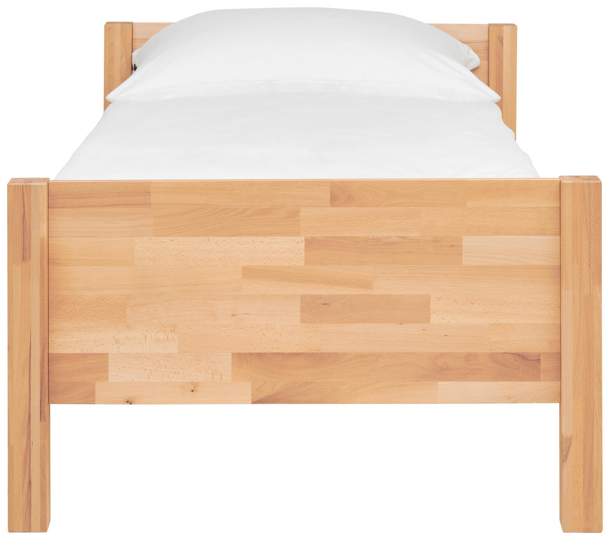 BETT 90/200 cm  in Kernbuche  - Kernbuche, Natur, Holz (90/200cm) - MID.YOU