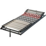 LATTENROST 90/200 cm Kopfteil, Fußteil, Mittelzone verstellbar, Birke  - Anthrazit/Weinrot, Basics, Holz (90/200cm) - Dieter Knoll