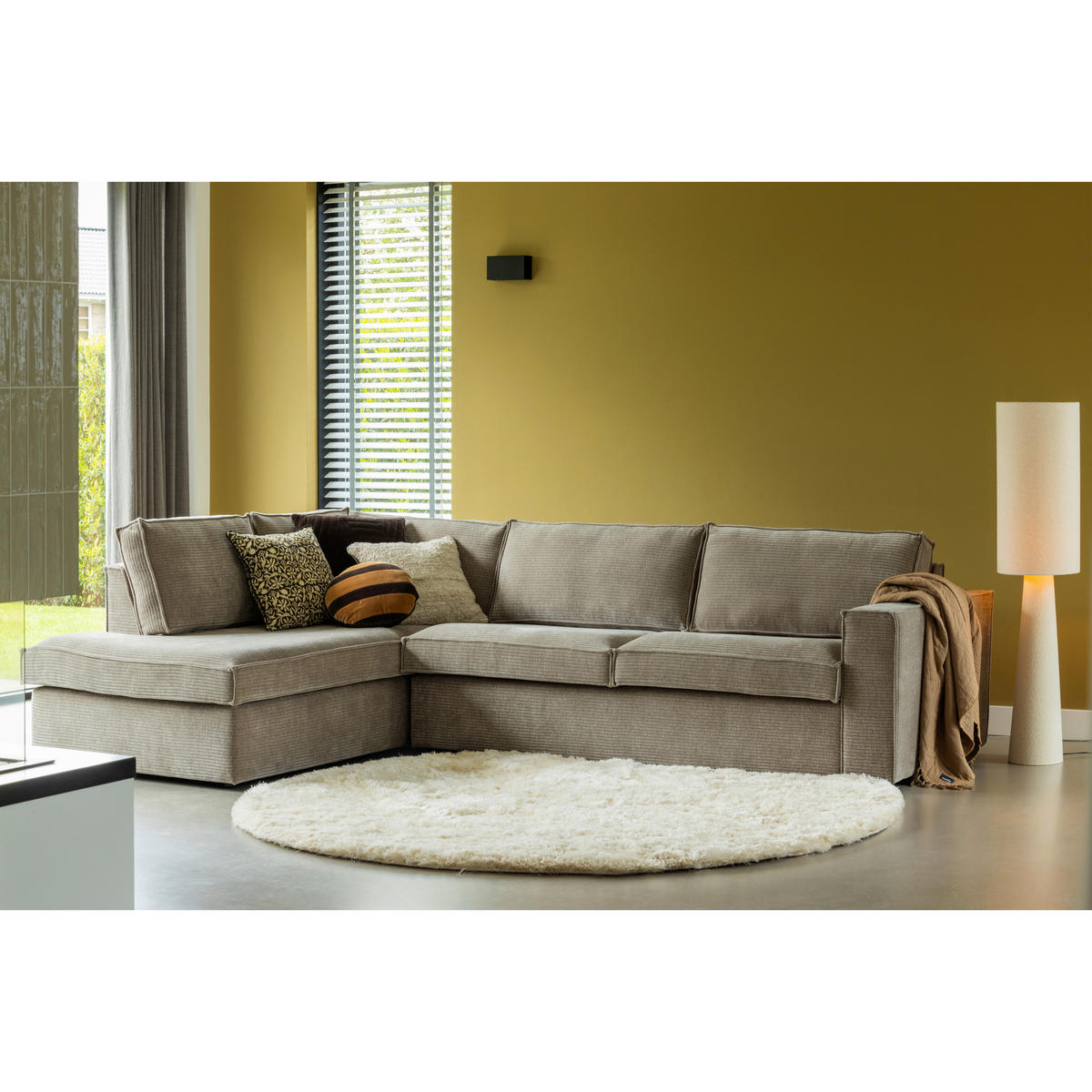 STEHLEUCHTE Loft 30/130/30 cm  - Naturfarben, Basics, Textil (30/130/30cm) - Collet's Monde