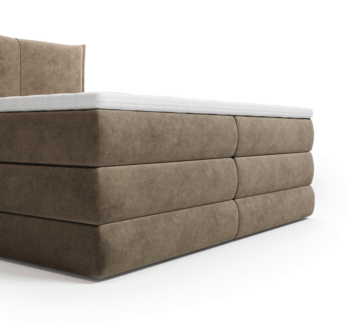 BOXSPRINGBETT 140/200 cm  Braun  - Schwarz/Braun, Modern, Holz/Holzwerkstoff (140/200cm) - MID.YOU
