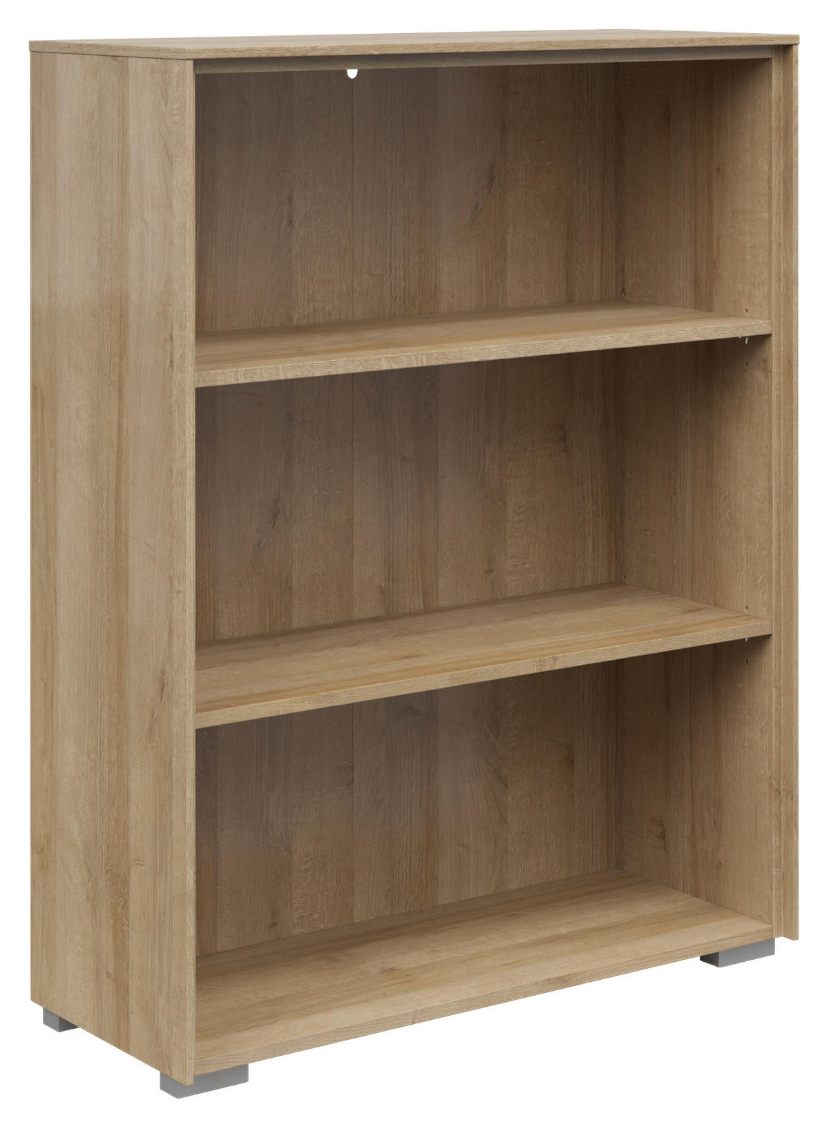 AKTENREGAL Eichefarben  - Eichefarben/Silberfarben, KONVENTIONELL, Holzwerkstoff/Kunststoff (81/110/37cm) - Voleo