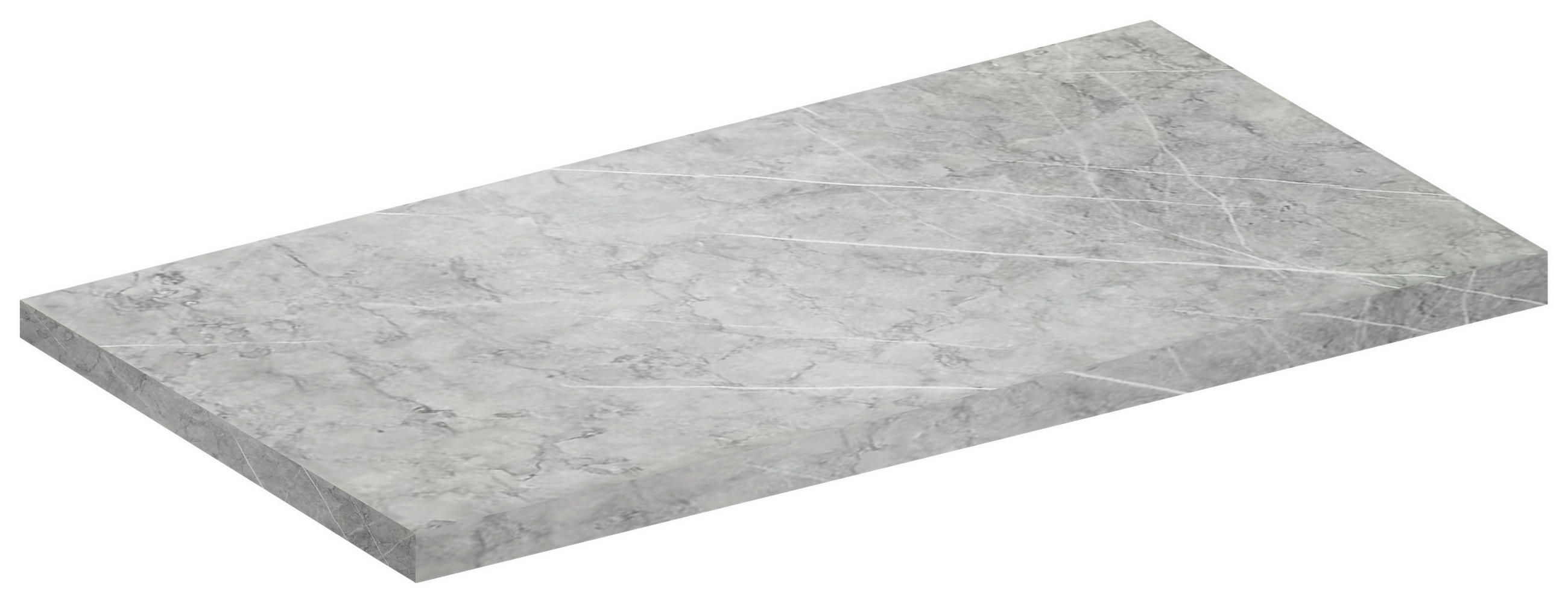 ARBEITSPLATTE 120/3/60 cm  - Grau, Trend, Holzwerkstoff (120/3/60cm) - MID.YOU