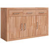 KOMMODE YES  in 130/80/42 cm  - Silberfarben/Kernbuche, Natur, Holz/Holzwerkstoff (130/80/42cm) - Linea Natura