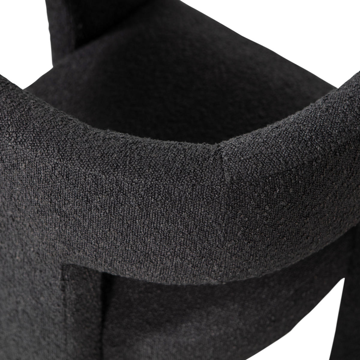SESSEL in Bouclé Dunkelgrau  - Dunkelgrau, Design, Textil (63/71/62cm) - Livetastic