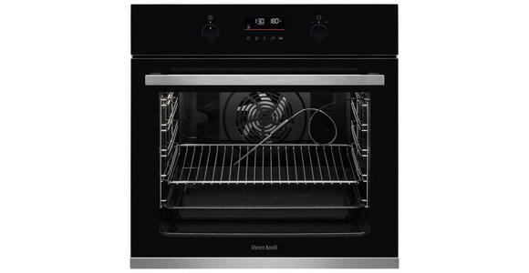 EINBAUBACKOFEN DKP37903XK - Edelstahlfarben/Schwarz, Basics, Glas/Metall (59,4cm) - Dieter Knoll
