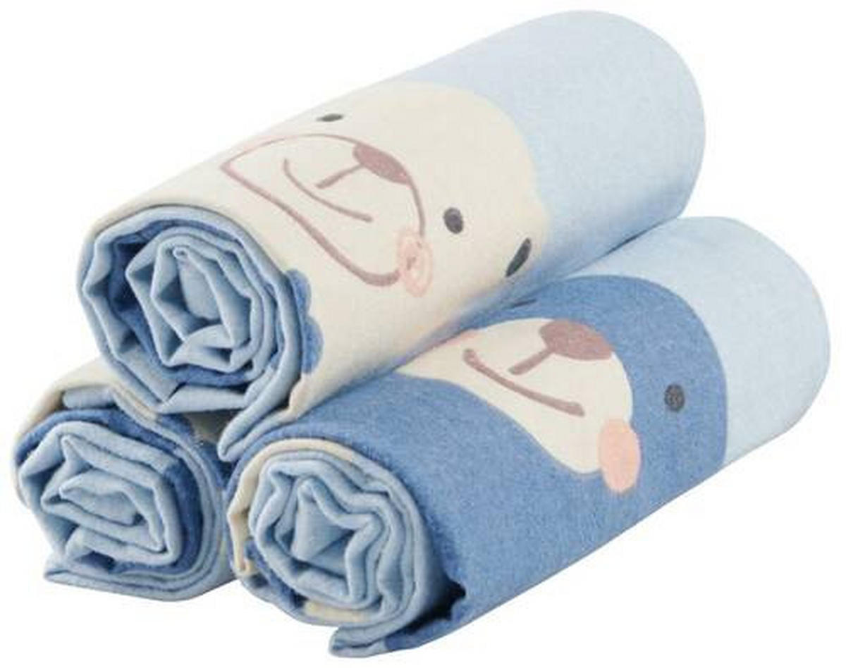 TEXTILPELENKA 3 részes  - kék, Basics, textil (75/75cm) - My Baby Lou