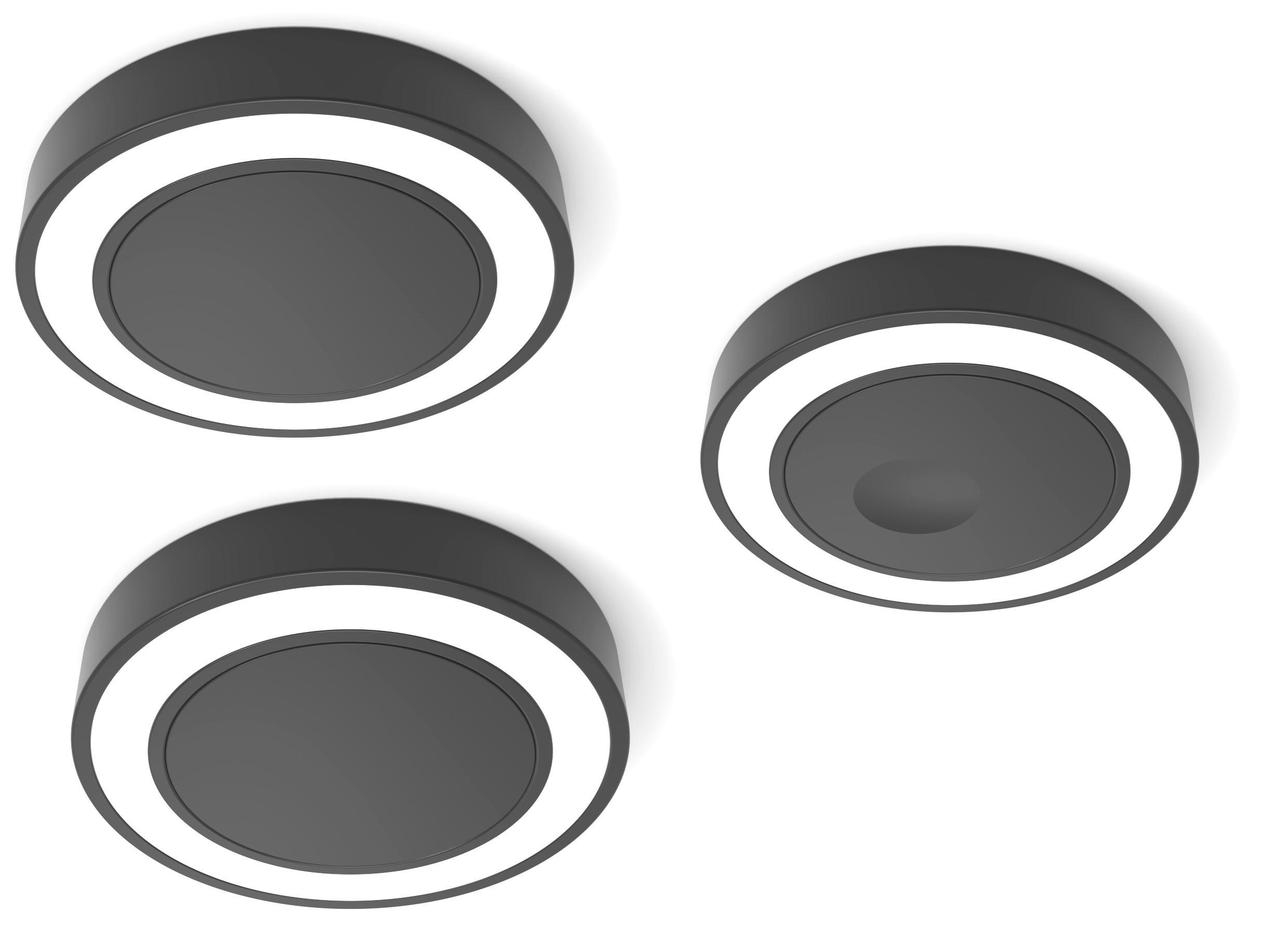 LED-SPOT-SET - Schwarz, Basics, Metall (73/12,5/76cm) - HKT