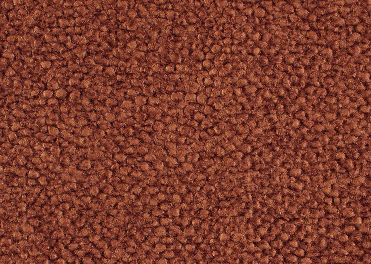 ECKSOFA in Velours Rostfarben  - Rostfarben/Schwarz, Design, Textil/Metall (295/187cm) - Novel