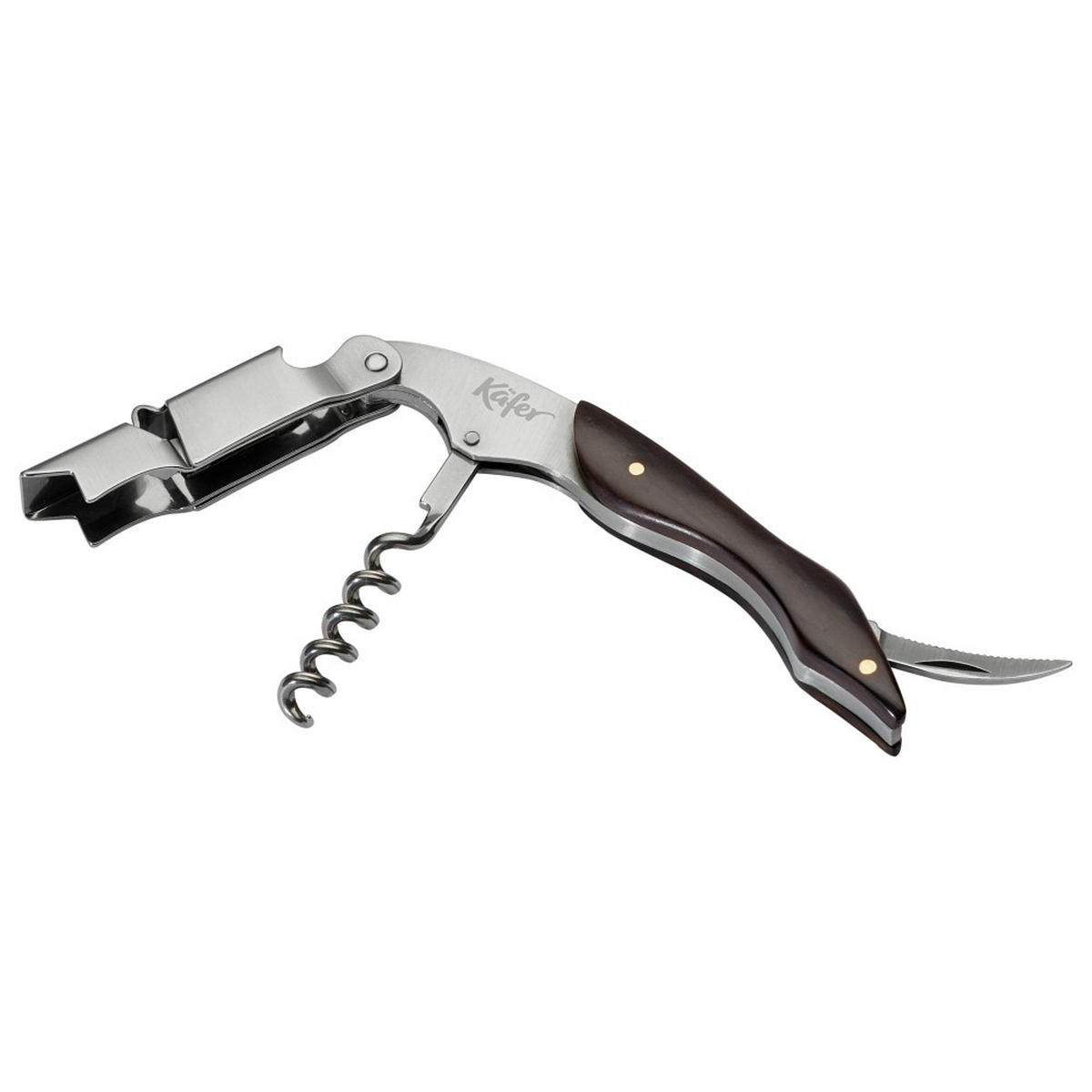 BORKIEGÉSZÍTŐ KÉSZLET - nemesacélszínű, Basics, fém (22.5/14.5/6.5cm) - Käfer