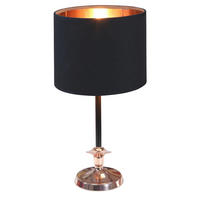 BORDSLAMPA 17/17/37 cm   - svart, Basics, metall/textil (17/17/37cm)