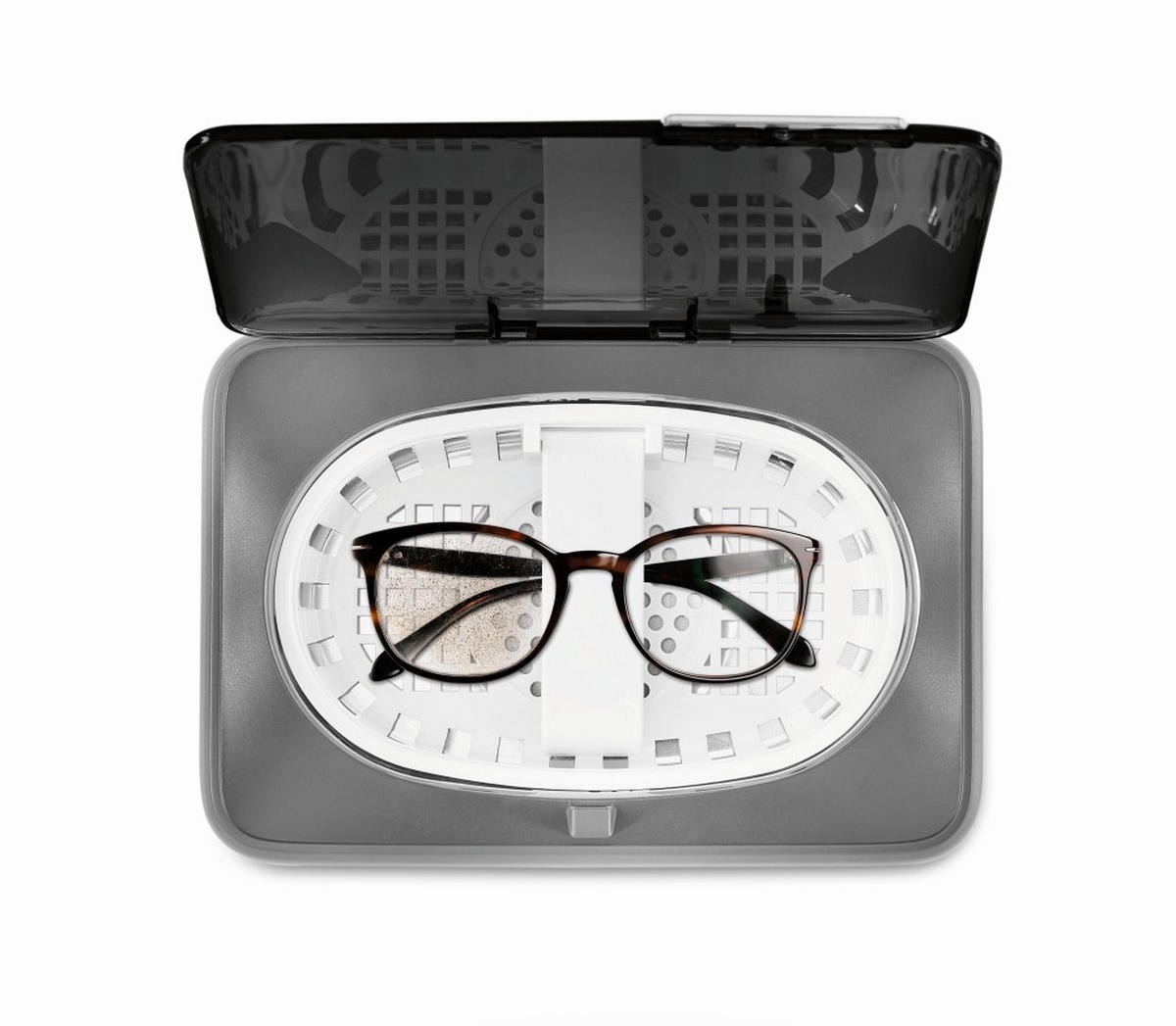 ULTRASCHALLREINIGER Lichterblitz  - Grau, Basics, Kunststoff/Metall (18,5/13/11,5cm) - Lichterblitz