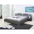 POLSTERBETT Lederlook 180/200 cm - Silberfarben/Schwarz, Design, Textil/Metall (180/200cm) - ESPOSA