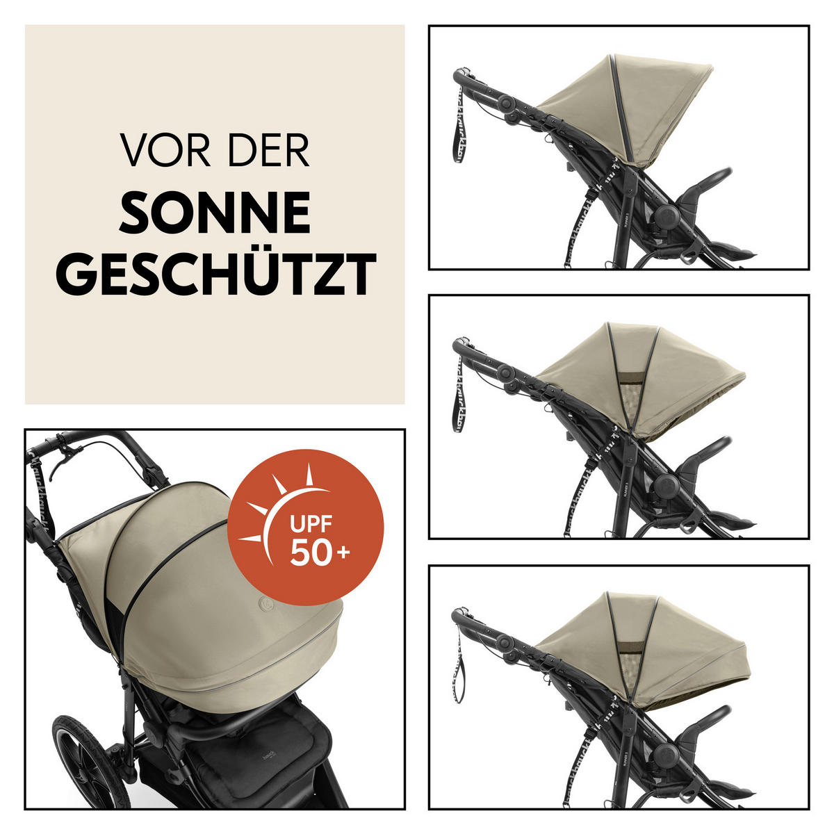 JOGGER Runner 3  - Schwarz/Olivgrün, Basics, Kunststoff/Textil (62/107/116null) - Hauck