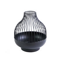 KERZENHALTER - Schwarz, LIFESTYLE, Metall (20/24cm) - Ambia Home