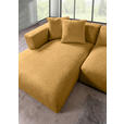 ECKSOFA  in Chenille Senfgelb  178/323 cm  - Senfgelb/Schwarz, MODERN, Kunststoff/Textil (178/323cm) - Carryhome