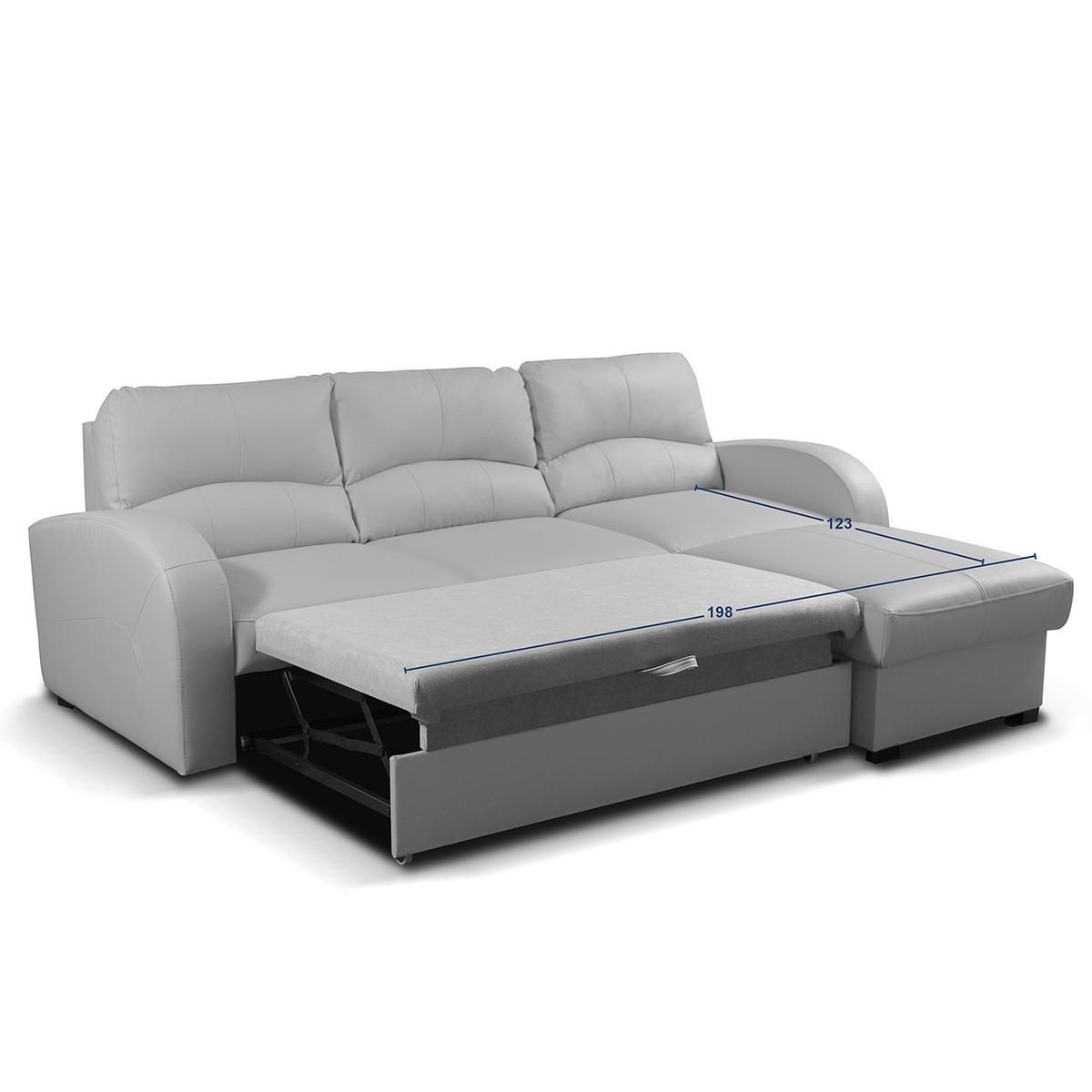 ECKSOFA in Lederlook Echtleder Beige  - Beige/Schwarz, Design, Leder/Kunststoff (227/168cm) - Livetastic
