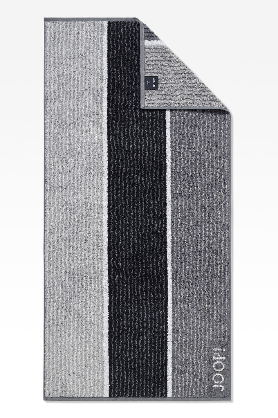 DUSCHTUCH Signature Lines 80/150 cm  - Schwarz/Grau, Basics, Textil (80/150cm) - Joop!