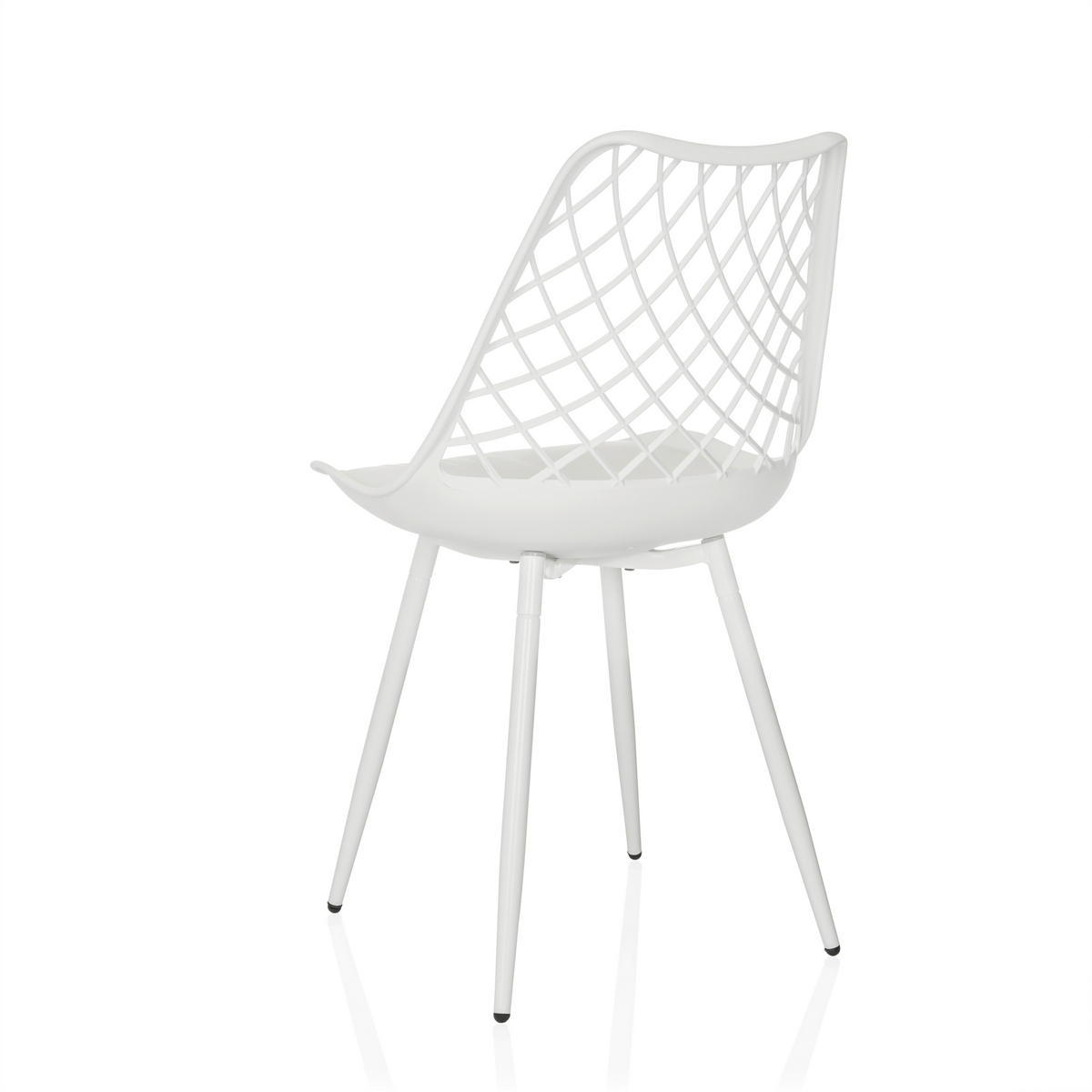 GARTENSTUHL Weiß  - Weiß, MODERN, Kunststoff/Metall (48/83/57cm) - MID.YOU