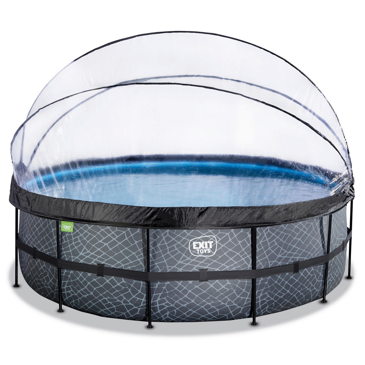 POOL SET 470/330 cm  - grå, Klassisk, plast (470/330cm) - EXIT Toys