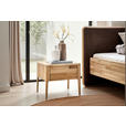 NACHTSCHRANK 51/42/40 cm Eiche furniert  - Wildeiche, Design, Holz (51/42/40cm) - Linea Natura