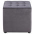 HOCKER in Textil Grau - Schwarz/Grau, Trend, Textil (38/36/38cm) - Carryhome HOCKER in Textil Grau - Schwarz/Grau, Trend, Textil (38/36/38cm) - Carryhome