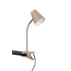 LED-KLEMMLEUCHTE - Beige/Braun, Basics, Kunststoff/Metall (33/9,5/32cm)