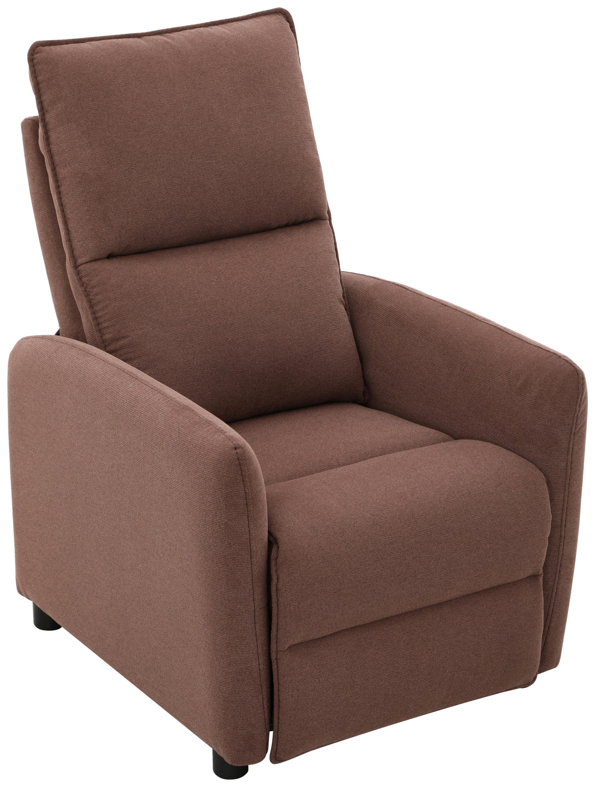 Carryhome TELEVIZNÍ KŘESLO, dřevo, kov, plast, textil, hnědá