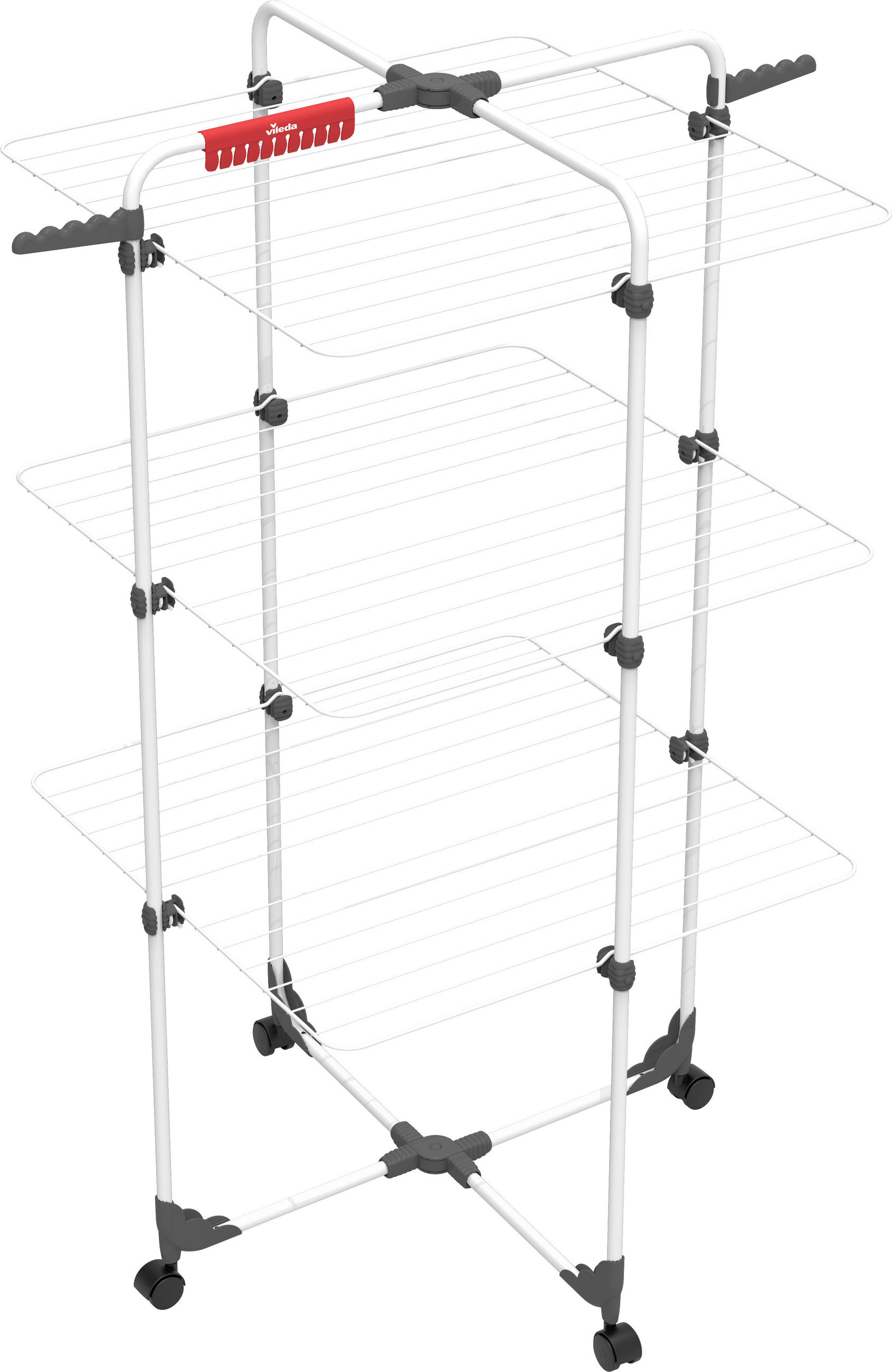 RUHASZÁRÍTÓ TORONY - fehér, Basics, fém (5/127,5/71cm) - Vileda