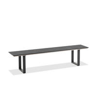 GARTENBANK 200/46/40 cm  in Grau  - Anthrazit/Grau, Design, Kunststoff/Metall (200/46/40cm)