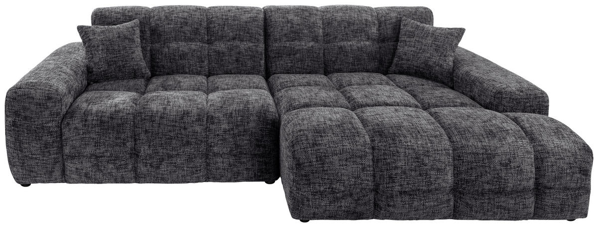 Freisteller von Livetastic ECKSOFA Bosco Schwarz Struktur.