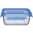 FRISCHHALTEDOSE 0,9 L - Blau/Transparent, KONVENTIONELL, Glas/Kunststoff (18/18/7cm) - Emsa FRISCHHALTEDOSE 0,9 L - Blau/Transparent, KONVENTIONELL, Glas/Kunststoff (18/18/7cm) - Emsa