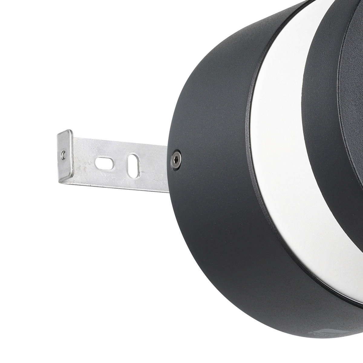 LED-AUßENLEUCHTE 13,5/13 cm   - Transparent/Schwarz, Design, Kunststoff/Metall (13,5/13cm) - Eglo