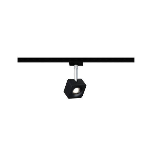 SCHIENENSYSTEM-STRAHLER Urail 7,7/16,5/4,7 cm   - Chromfarben/Schwarz, Design, Kunststoff/Metall (7,7/16,5/4,7cm) - Paulmann