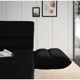 ECKSOFA  in Flachgewebe Schwarz  279-327/176-217 cm  - Schwarz, Design, Textil/Metall (279-327/176-217cm) - Dieter Knoll